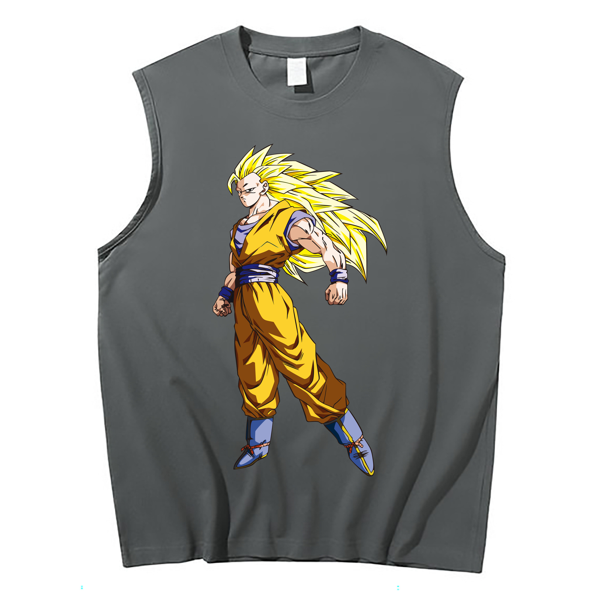 （画像用） ドラゴンボール 孫悟空（そん ごくう）Son Goku カカロット DRAGON BALL Kakarotto コットン100％タンクトップ（フロントプリント）